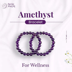 Wellness Amethyst Natural Stone Bracelet