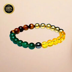 Money Magnet Pro Bracelet (Aventurine, Citrine, Tiger Eye, Pyrite) - Abhimantrit