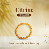 Citrine Bracelet for Men and Women Attract Abundance
