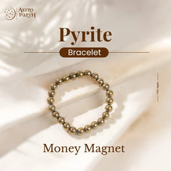 Pyrite Money Magnet Natural Stone Bracelet