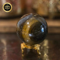 Tiger Eye Crystal Sphere (Confidence)