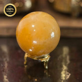 Yellow Agate Crystal Ball Sphere