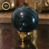 Green Jade Crystal Sphere (Luck & Fortune)