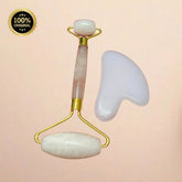 Rose Quartz Crystal/Stone Gua Sha | Face Massager