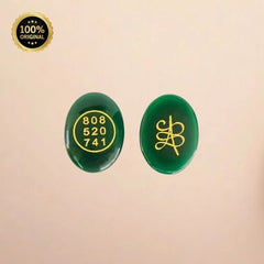 Jade Zibu Coin: Authentic Green Jade Crystal Healing Stone